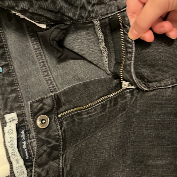 Brand new Zara skinny black jeans with a black and white pattern at the bottom - Picture 7 of 8